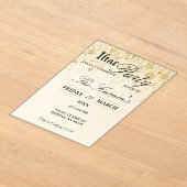 Goldener Boho-Minimalist-Moschee-Ramadan-Iftar-Par Acryleinladungen (Ablage )