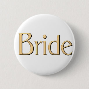 Goldener Brautknopf Button