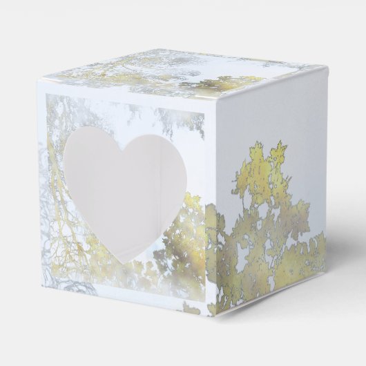 Goldener Breitblatt-Schimmer Geschenkschachtel (Vorderseite)