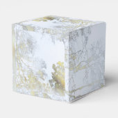 Goldener Breitblatt-Schimmer Geschenkschachtel (Rückseite)