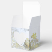 Goldener Breitblatt-Schimmer Geschenkschachtel (Geöffnet)