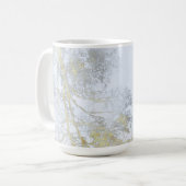 Goldener Breitblatt-Schimmer Kaffeetasse (Vorderseite Links)
