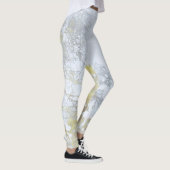 Goldener Breitblattglanz Leggings (Rechts)