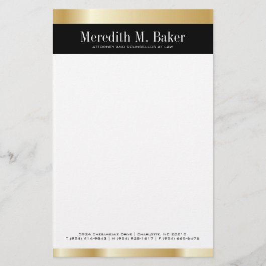 Goldener Briefkopf Flyer (Vorne)