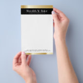 Goldener Briefkopf Flyer (Handgriff)