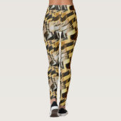 Goldener Bronzestand Leggings (Rückseite)
