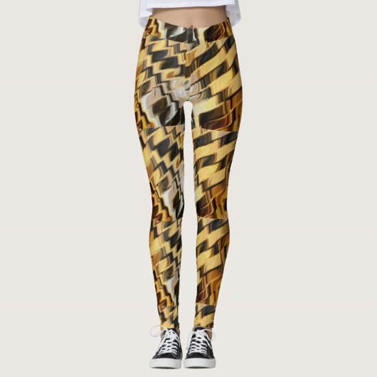 Goldener Bronzestand Leggings (Vorderseite)