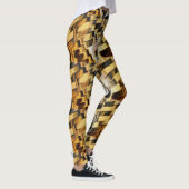 Goldener Bronzestand Leggings (Rechts)