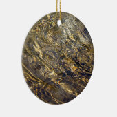 Goldener Brunnen Wasser 2 Keramikornament (Rechts)