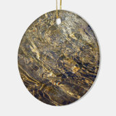 Goldener Brunnen Wasser 2 Keramikornament (Links)