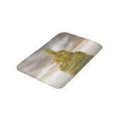 Goldener Buddha - 3D übertragen Badematte (Schrägansicht)