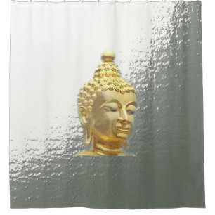 goldener Buddha Duschvorhang