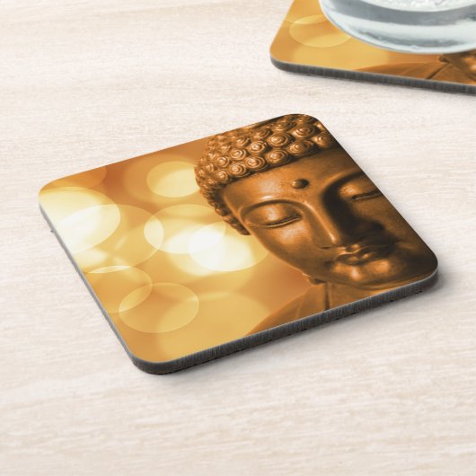 Goldener Buddha Getränkeuntersetzer (Linke Seite)
