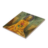 Goldener Buddha im Tempel Fliese (Seite)
