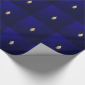 Goldener Buddha in Blau Geschenkpapier (Ecke)