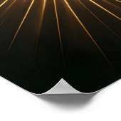 Goldener Buddha in der Lotus-Meditation Pose Poster (Ecke)