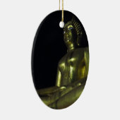 Goldener Buddha in der Nacht Keramik Ornament (Rechts)