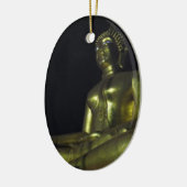 Goldener Buddha in der Nacht Keramik Ornament (Links)