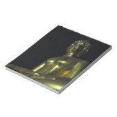 Goldener Buddha in der Nacht Notizblock (Rotiert)