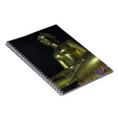 Goldener Buddha in der Nacht Notizblock (Rechte Seite)