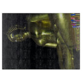 Goldener Buddha in der Nacht Schneidebrett (Vorderseite)