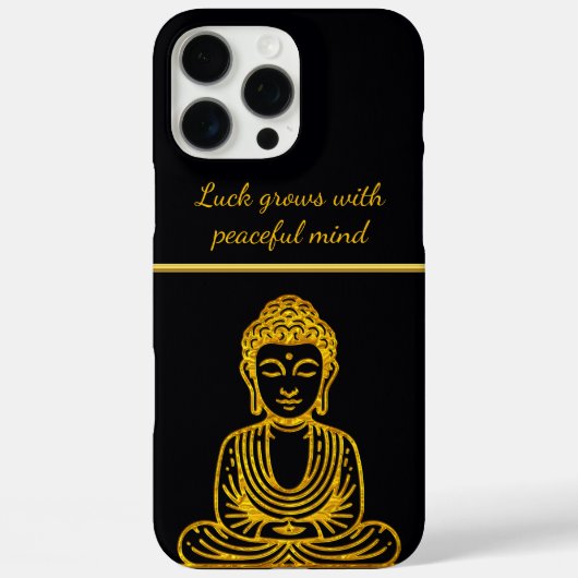 Goldener Buddha in Friedlicher Pose Case-Mate iPhone Hülle (Rückseite)