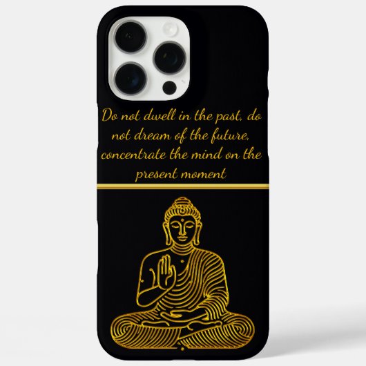 Goldener Buddha in ruhiger Pose Case-Mate iPhone Hülle (Rückseite)