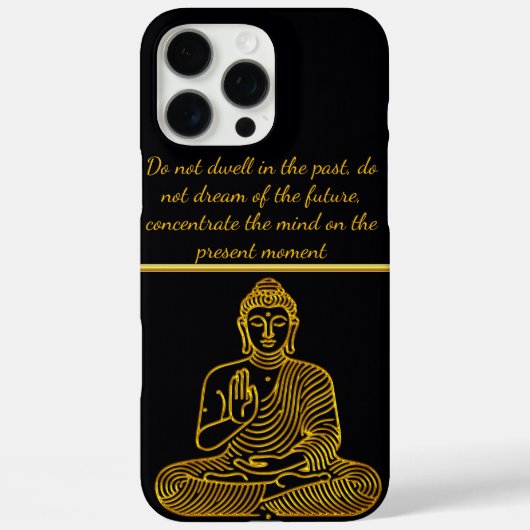 Goldener Buddha in ruhiger Pose Case-Mate iPhone Hülle (Rückseite)