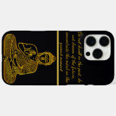 Goldener Buddha in ruhiger Pose Case-Mate iPhone Hülle (Rückseite (Horizontal))