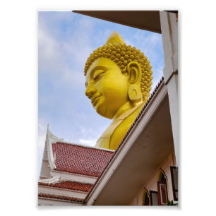 Goldener Buddha in Thailand Fotodruck