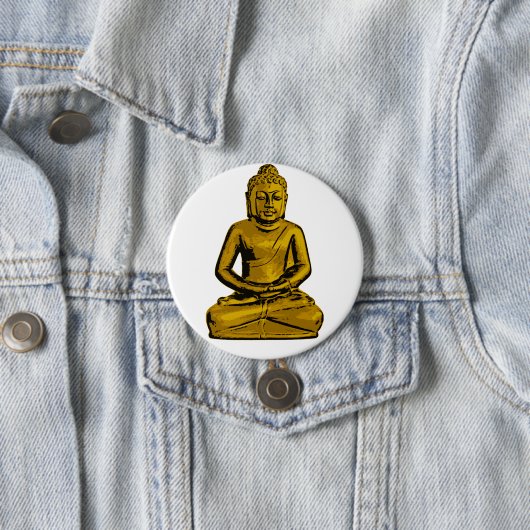 Goldener Buddha-Knopf Button (Beispiel)