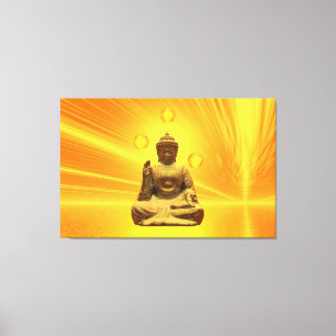 Goldener Buddha Leinwanddruck