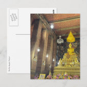 Goldener Buddha mit pho Postkarte (Vorne/Hinten)