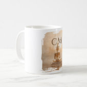 Goldener Buddha-Monogramm Kaffeetasse (Vorderseite Links)