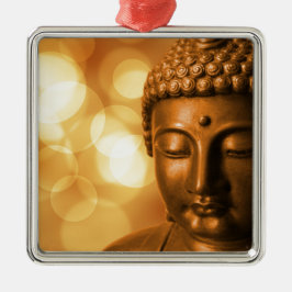 Goldener Buddha Ornament Aus Metall
