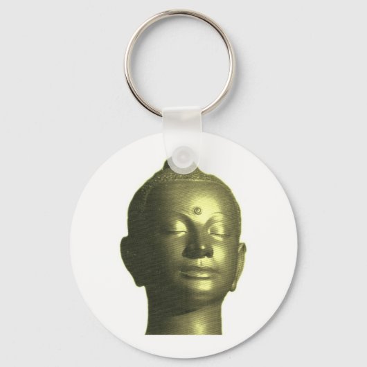 Goldener Buddha Schlüsselanhänger (Vorderseite)