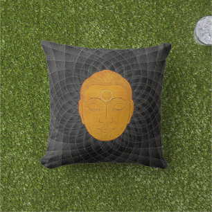 Goldener Buddha Zen Mandala Kissen