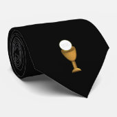 Goldener Chalice und Gastgeber - Heilige Kommune Krawatte (Gerollt)