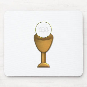 Goldener Chalice und Gastgeber - Heilige Kommune Mousepad