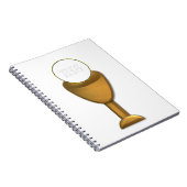 Goldener Chalice und Gastgeber - Heilige Kommune Notizblock (Rechte Seite)
