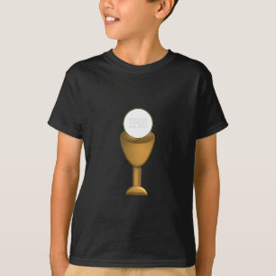 Goldener Chalice und Gastgeber - Heilige Kommune T-Shirt