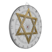 goldener Chanukka-Davidstern Dartscheibe (Vorderseite Links)