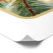 Goldener Cheer: US-Goldfinch feiert Weihnachten Poster (Ecke)