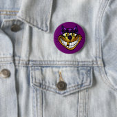 Goldener Cheshire-Katzen-Knopf Button (Beispiel)