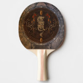 Goldener chinesischer Drache Tischtennis Schläger (Vorderseite)