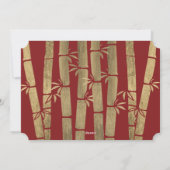 Goldener chinesischer Neujahrsdrachenurlaub Feiertagskarte (Rückseite)