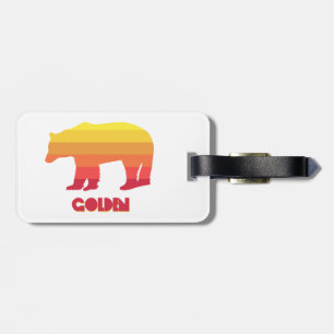 Goldener Colorado Regenbogenbär Gepäckanhänger