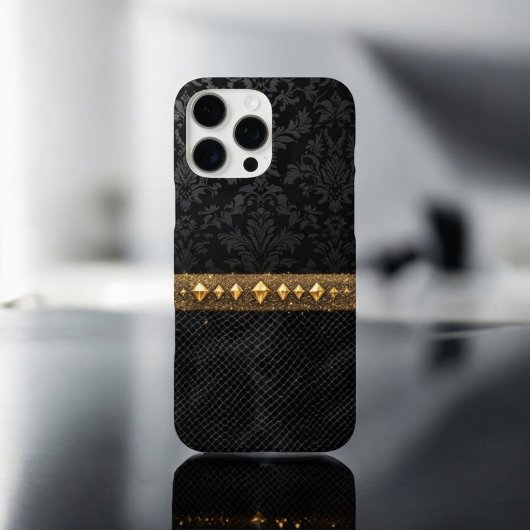 Goldener Damaskenschild Case-Mate iPhone Hülle