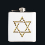 Goldener Davidsstern Flachmann<br><div class="desc">Goldener Davidsstern

Fühlen Sie sich frei,  Ihre eigenen Wörter und/oder Bilder diesem Einzelteil über Zazzles große Kundenbezogenheitswerkzeuge hinzuzufügen.  Dieser Entwurf auch verfügbar auf Dutzenden anderer Produkte. Dank für das Kurz aufhalten bei! Gott segnen!</div>