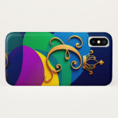 Goldener Dekorationsbrief C mit Krone Case-Mate iPhone Hülle (Rückseite (Horizontal))